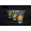 Disposable Transparent Plastic Cup of 95mm Upper Diameter